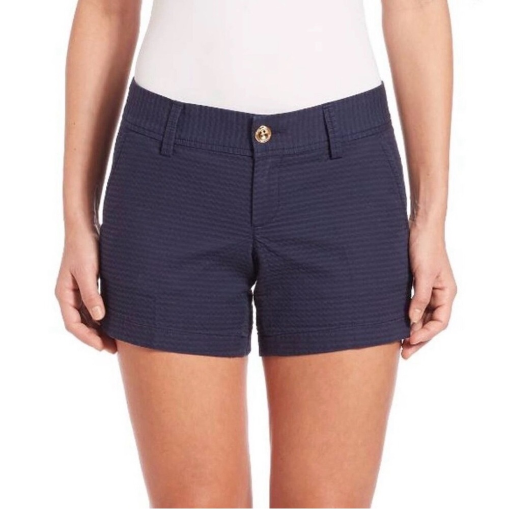 LILLY PULITZER Callahan Shorts Jacquard True Navy Women’s Size 00